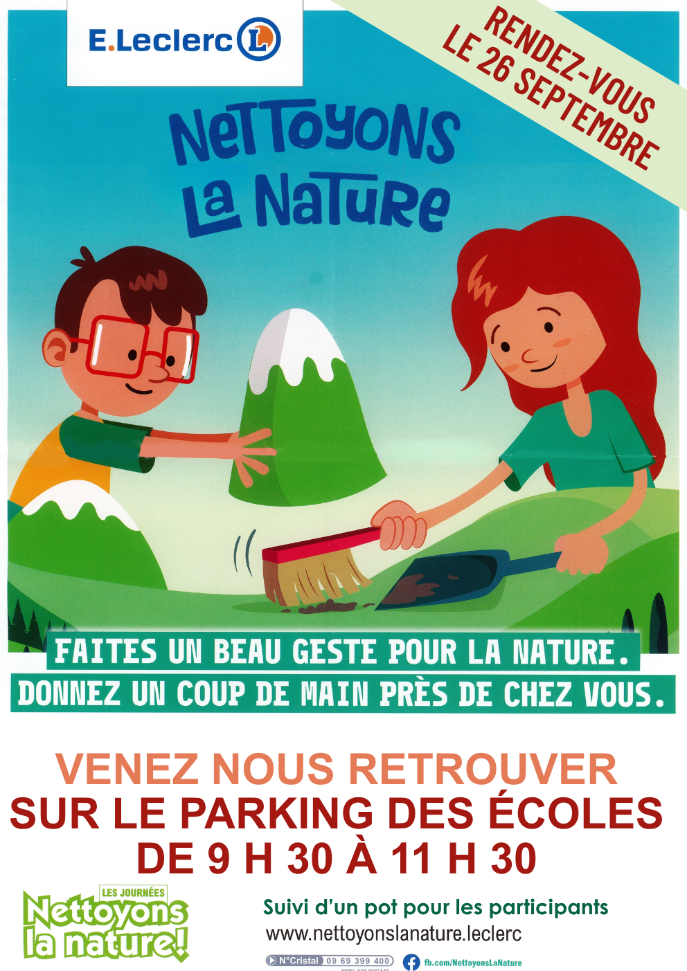 Engagez-vous pour l'environnement : Rejoignez l'opération "Nettoyons la Nature" le 26 septembre !