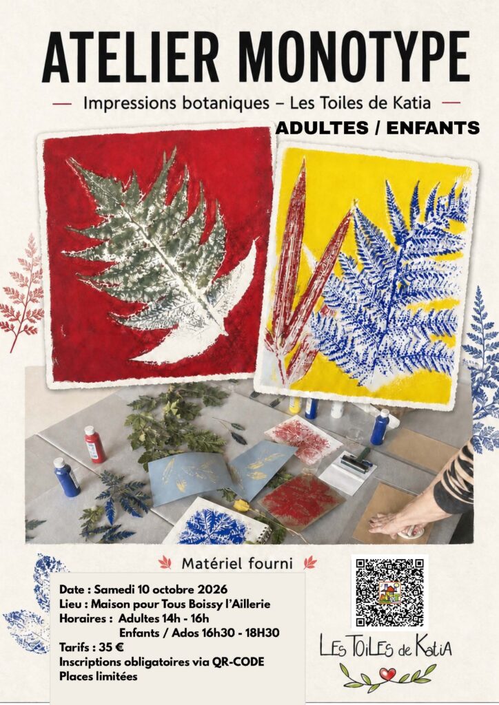 MPT : Ateliers et stages de Katia pour 2026-2027